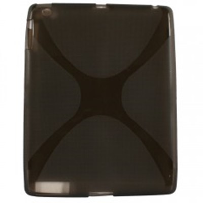 Apple Compatible X Pattern TPU Cover - Smoked TPUIPAD2SMX