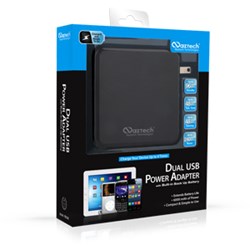 Naztech PB6000 Dual USB Power Adapter with Built-in Back Up Battery  11694NZ