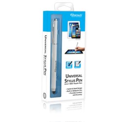 Naztech Universal Stylus 2-in-1 Touch Pen - White  11707NZ
