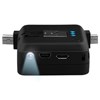 USB Mini and Micro 1000mAh Battery Pack Booster with Flashlight 11745NZ Image 2