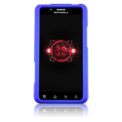 Motorola Comaptible Rubberized SnapOn Cover - Blue 11814NZ