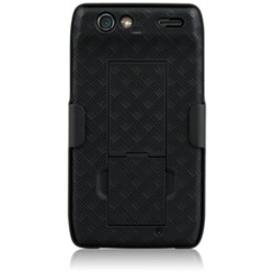 Motorola Compatible Naztech DoubleUp Shell and Holster Combo - Black  11879NZ