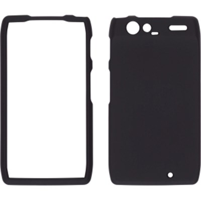Motorola Compatible Soft Touch Snap-On Case - Black  308382