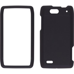 Motorola Compatible Soft Touch Snap-On Case - Black  318919