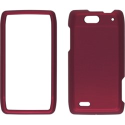 Motorola Compatible Soft Touch Snap-On Case - Brickhouse Red 348664
