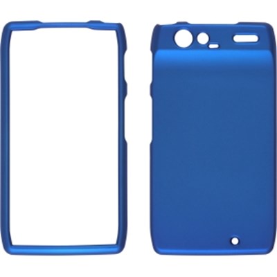 Motorola Compatible Soft Touch Snap-On Case - Blue 358526