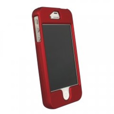 Apple Compatible Rubberized Protective Cover - Red 4SRUBRD