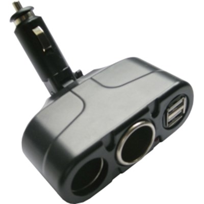 Dual Socket Dual USB Power Adapter  520DCUSB
