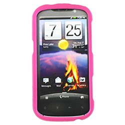 HTC Compatible Rubberized Snap-on Cover - Pink FS-HTPH85110-RPI