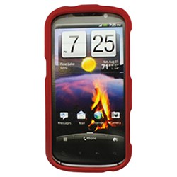 HTC Compatible Rubberized Snap-on Cover - Red FS-HTPH85110-RRD