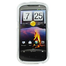 HTC Compatible Rubberized Snap-on Cover - clear FS-HTPH85110-TCL