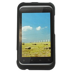 HTC Compatible Rubberized Snap-on Cover - Black FS-HTPI46110-RBK
