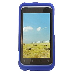 HTC Compatible Rubberized Snap-on Cover - Blue FS-HTPI46110-RBU