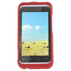 HTC Compatible Rubberized Snap-on Cover - Red FS-HTPI46110-RRD