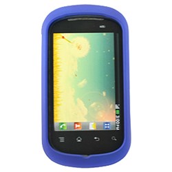 LG Compatible Rubberized Snap-on Cover - Blue FS-LGC729-RBU