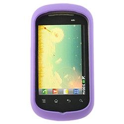 LG Compatible Rubberized Snap-on Cover - Purple FS-LGC729-RPP