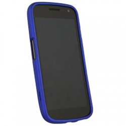 Samsung Compatible Rubberized Protective Cover - Dark Blue I515RUBDKBL