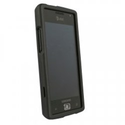 Samsung Compatible Rubberized Protective Cover - Black I677RUBBK