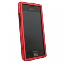Samsung Compatible Rubberized Protective Cover - Red I677RUBRD
