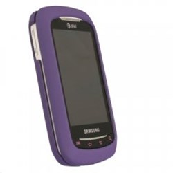 Samsung Compatible Rubberized Protective Cover - Purple I857RUBPU