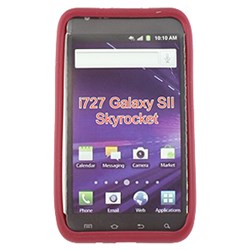 Samsung Compatible Silicone Skin Cover - Dark Red ILS-SAI727-RD