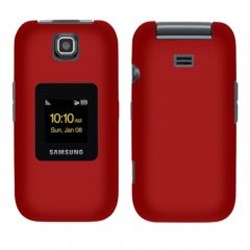 Samsung Compatible Rubberized Protective Cover - Red M370RUBRD