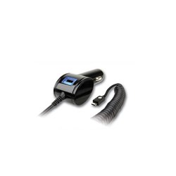 Qmadix 2.1 Amp MicroUSB Vehicle Power Charger with USB Port - Black  QM-VPCMICROV2-USB