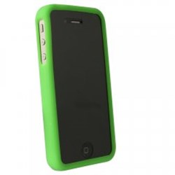 Apple Compatible Silicone Gel Cover - Green Basket Weave Pattern SIL4SGR