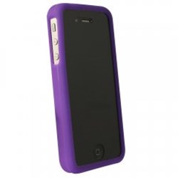 Apple Compatible Silicone Gel Cover - Purple Basket Weave Pattern SIL4SPU