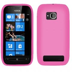 Nokia Compatible Silicone Gel Cover - Dark Pink SILLUMIA710DKPK