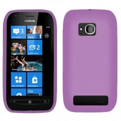 Nokia Compatible Silicone Gel Cover - Purple SILLUMIA710PU