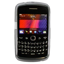 Blackberry Compatible Crystal Skin TPU Cover - Transparent Smoke  TPU-BB9370-TSM