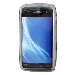 Blackberry Compatible Crystal Skin TPU Cover - Transparent Smoke  TPU-BB9860-TSM