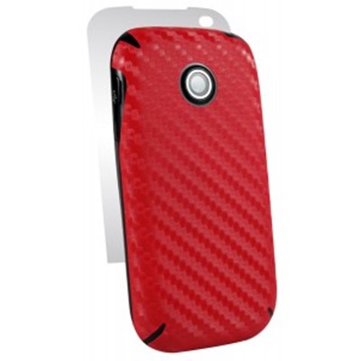 LG Compatible BodyGuardz Carbon Fiber Armor Full Body - Red  BZ-ACRON-1111