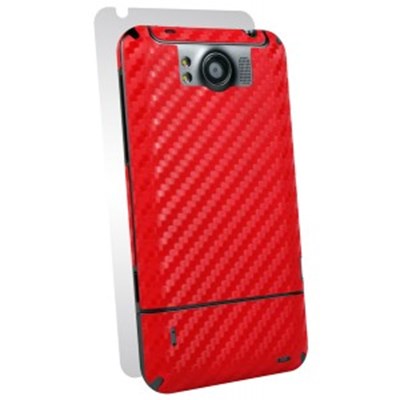 HTC Compatible BodyGuardz Carbon Fiber Armor Full Body - Red  BZ-ACRTN-1111