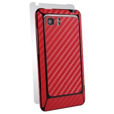 HTC Compatible BodyGuardz Carbon Fiber Armor Full Body - Red BZ-ACRVD-1111