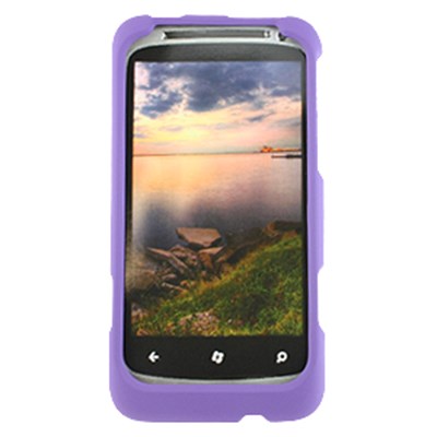 HTC Compatible Rubberized Snap-on Cover - Purple FS-HTPI06110-RPP