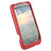 HTC Compatible Rubberized Snap-on Cover - Red FS-HTPI06110-RRD Image 2