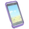 HTC Compatible Rubberized Snap-on Cover - Purple FS-HTPI46110-RPP Image 2