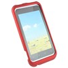 HTC Compatible Rubberized Snap-on Cover - Red FS-HTPI46110-RRD Image 2