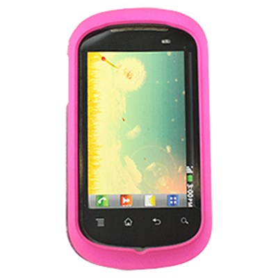 LG Compatible Rubberized Snap-on Cover - Pink FS-LGC729-RPI