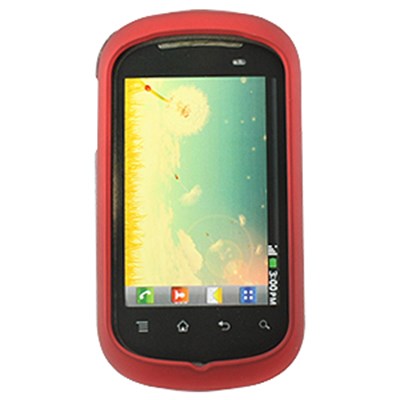 LG Compatible Rubberized Snap-on Cover - Red FS-LGC729-RRD