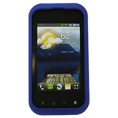 LG Compatible Rubberized Snap-on Cover - Blue FS-LGC800-RBU
