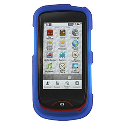 Pantech Compatible Rubberized Snap-on Cover - Blue FS-PNCDM8992-RBU