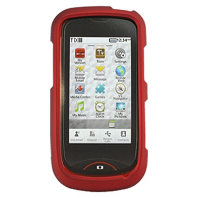 Pantech Compatible Rubberized Snap-on Cover - Red FS-PNCDM8992-RRD