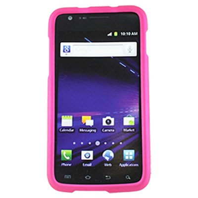 Samsung Compatible Rubberized Snap-on Cover - Pink FS-SAI727-RPI