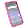 Samsung Compatible Rubberized Snap-on Cover - Pink FS-SAI727-RPI Image 2
