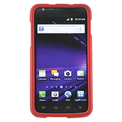 Samsung Compatible Rubberized Snap-on Cover - Red FS-SAI727-RRD