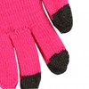 Boss Tech Touch Screen Gloves - Hot Pink with Black Tips   GLOVEHTPKBK Image 2