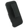 HTC Compatible Rubberized Cover and Holster Combo - Black  HLSTS-HT6425-RBK Image 2